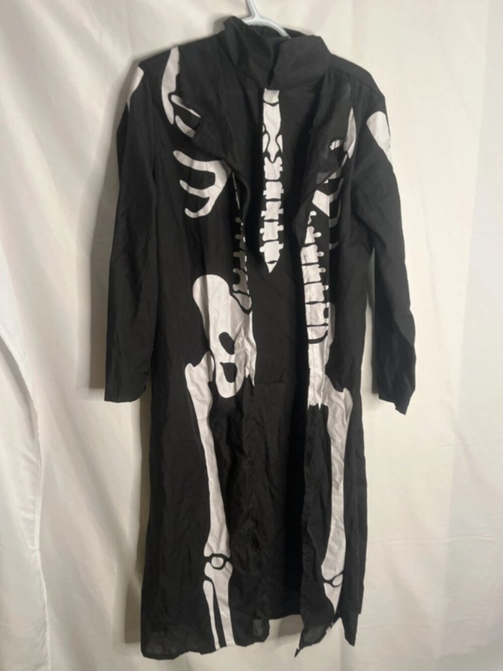 Partyholic Skeleton Coat Halloween Costume Adult One Size
